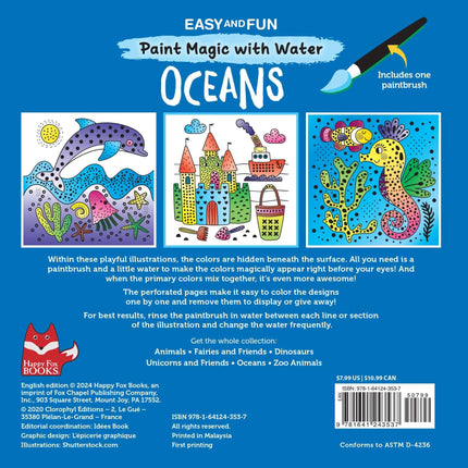 Easy and Fun Paint Magic with Water: Oceans