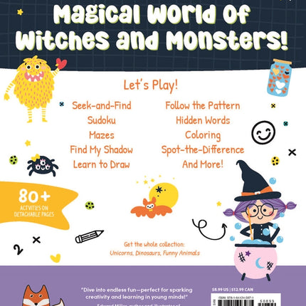 Witches and Monsters Activity Book