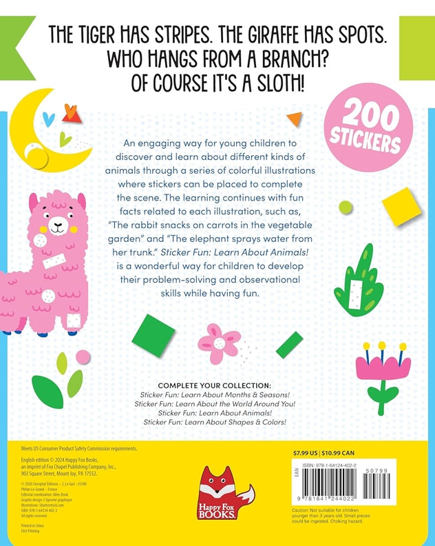 Sticker Fun: Learn About Animals!