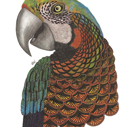 TangleEasy Lined Journal Parrot