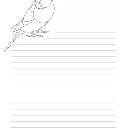 TangleEasy Lined Journal Parrot