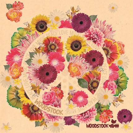 Woodstock Unlined Journal Flower Power