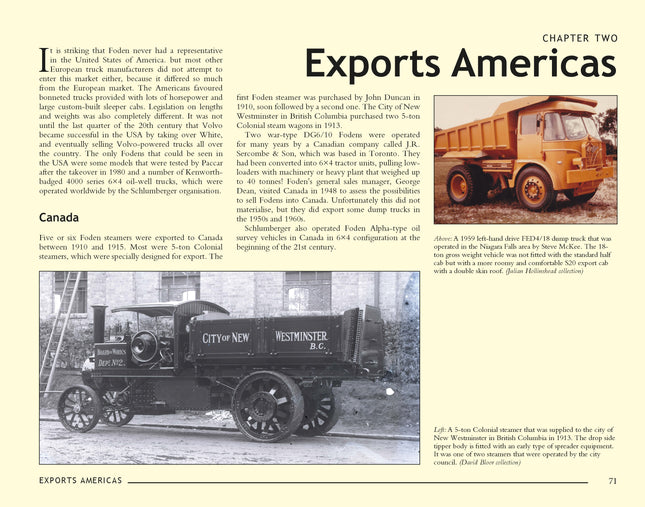 Foden Export Vehicles