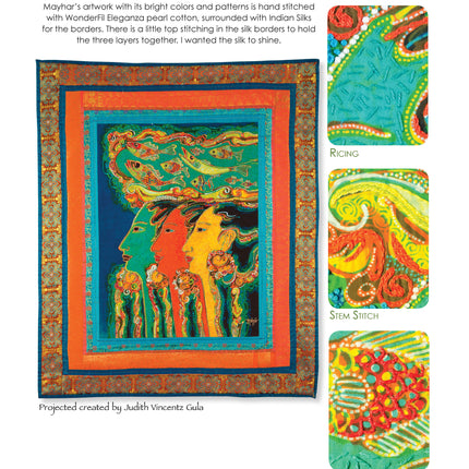 Colorful Batik Panel Quilts