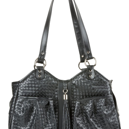 Metro - Black Woven with Tassel