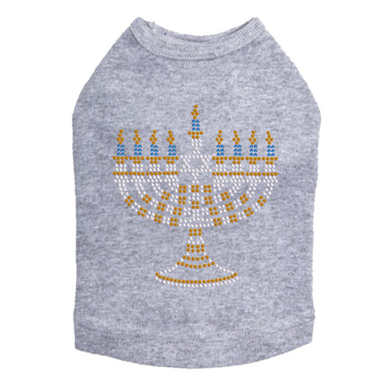 Menorah - Small (Blue, Silver, & Gold) - Dog Tank