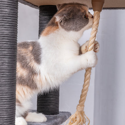 Bradbury 7 Level Grey Cat Tree with Scratching Posts