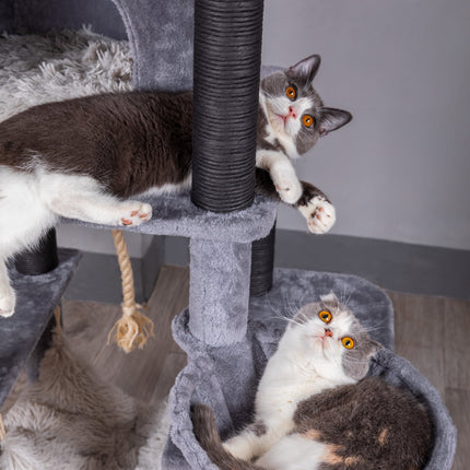 Bradbury 7 Level Grey Cat Tree with Scratching Posts