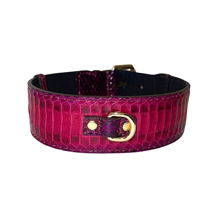 Ruby Red & Purple Snake Classic Collar