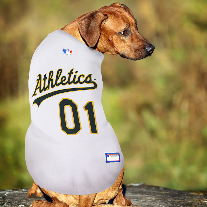 Oakland Athletics Dog Jersey - White