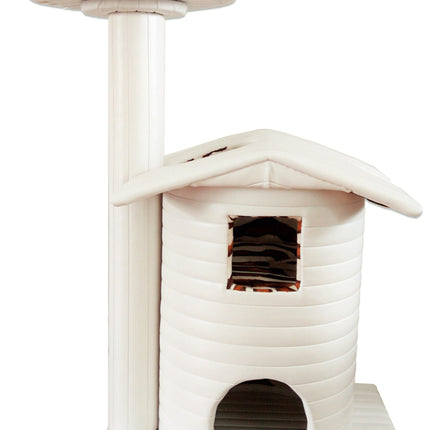 Queen's Kastle Luxury Cat Tower with Cat Bed