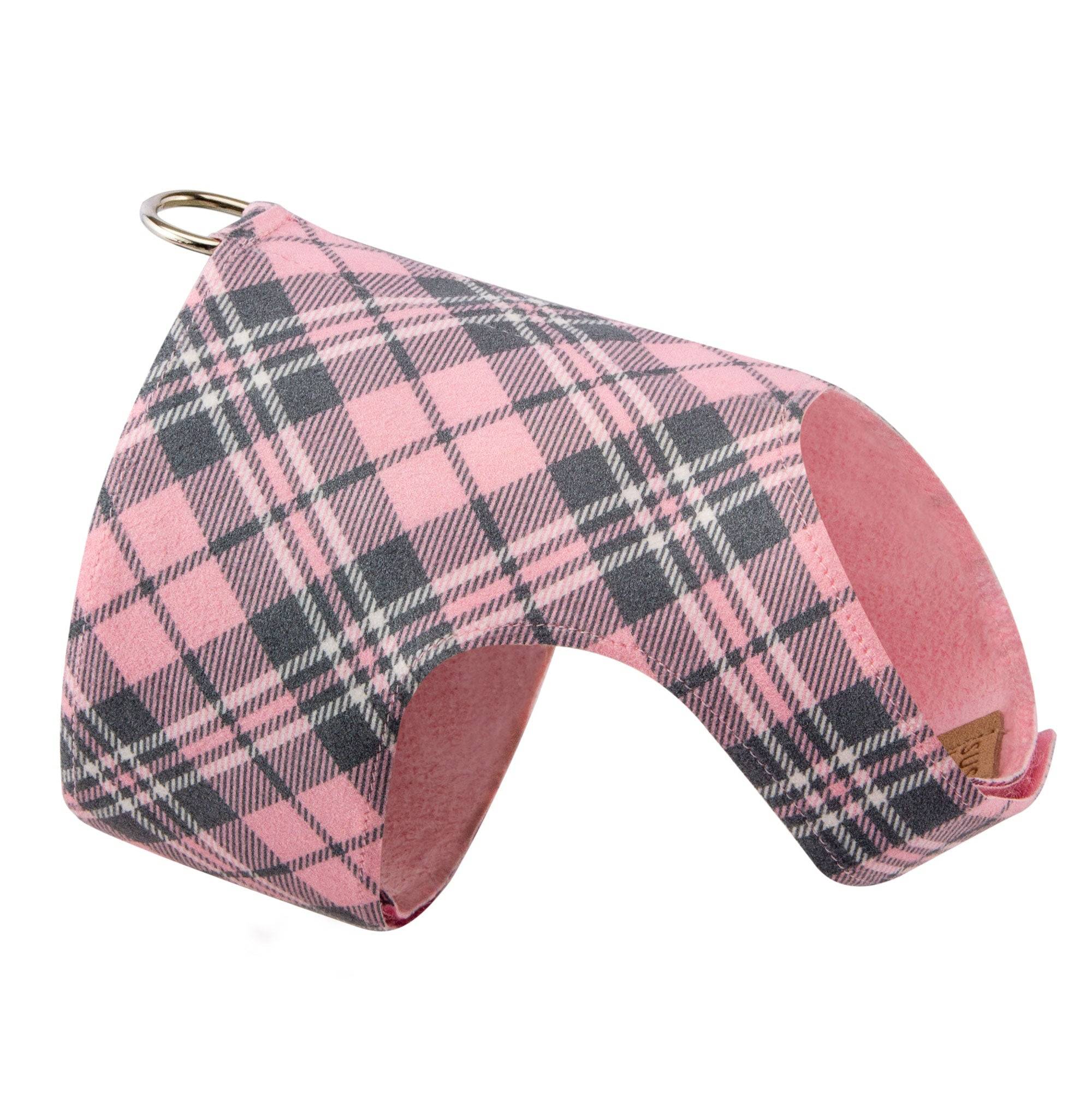 Scotty Plaid Bailey Harness Puppy Pink Plaid