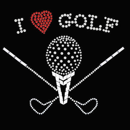 I Love Golf (Large) - Women's Tee