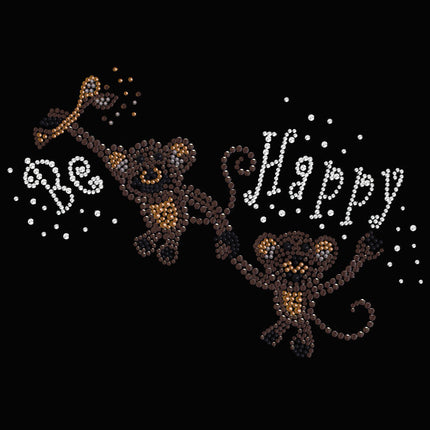 Monkeys - Be Happy - Women's T-shirt