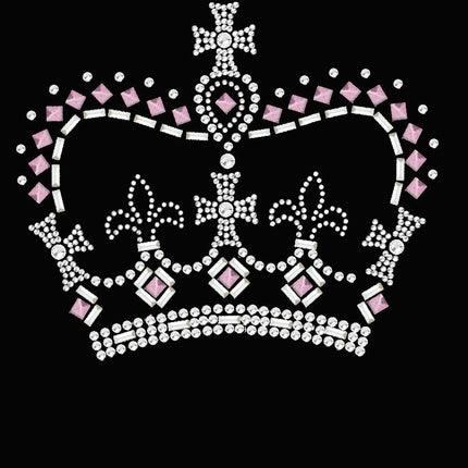 Crown 15 ( Pink, Silver & Clear) - Women's T-shirt