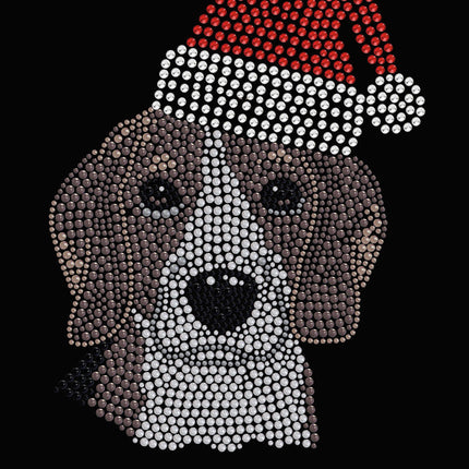 Beagle with Santa Hat - Women's Tee