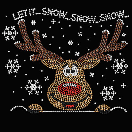 Let it Snow - Red Nose Reindeer - Bandana