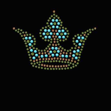 Crown 3 (Lime, Turquoise, & Brown) - Bndana