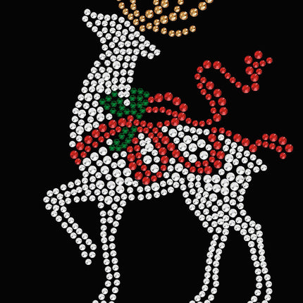 Reindeer with Red Bow - Bandana