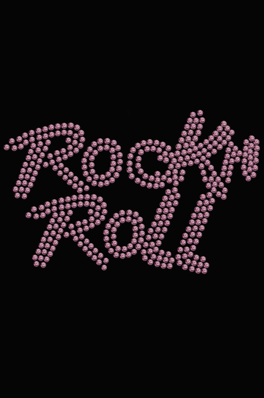 Rock n Roll (Pink Rhinestuds) - Bandanna