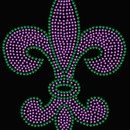 Fleur de Lis (Purple & Green) - Women's T-shirt