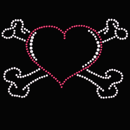 Heart with Cross Bones Bandanna