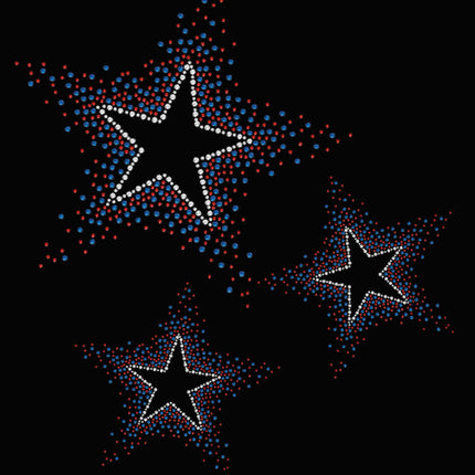 Three Stars (Red & Blue) - Women's T-shirt