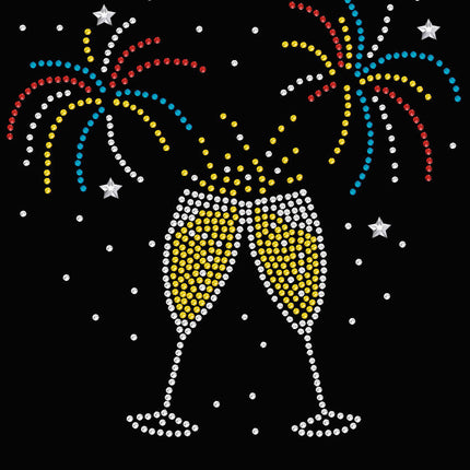 Happy New Year Drink & Fireworks - Women's Tee