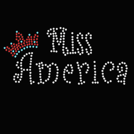 Miss America with Crown - Women's T-shirt