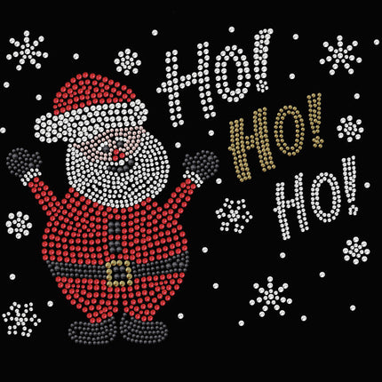 Ho Ho Santa with Snowflakes - Women's Tee