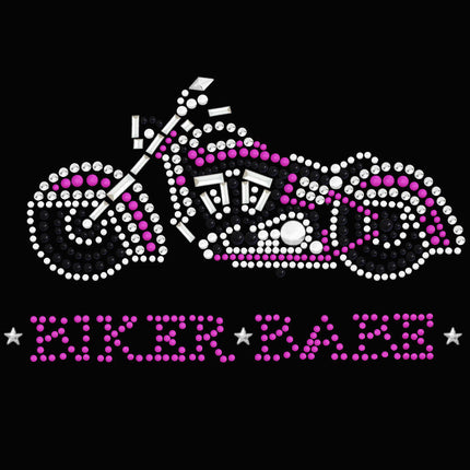 Biker Babe - Pink Motorcycle - Women's T-shirt