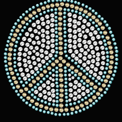 Peace Sign (Blue) - Bandanna