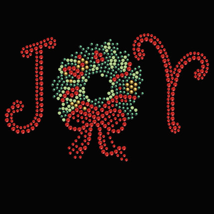 Joy Christmas Wreath - Bandana