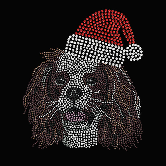 Cavalier King Charles Spaniel with Santa Hat - Bandana