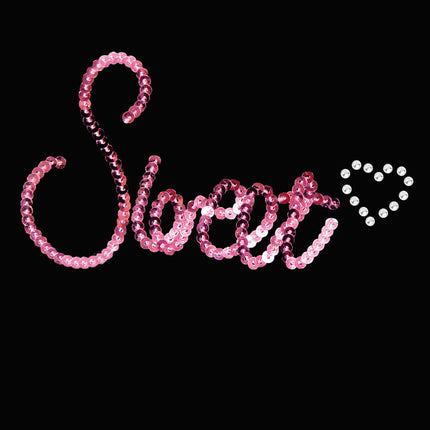 Sweet (Pink Sequins) - Women's T-shirt