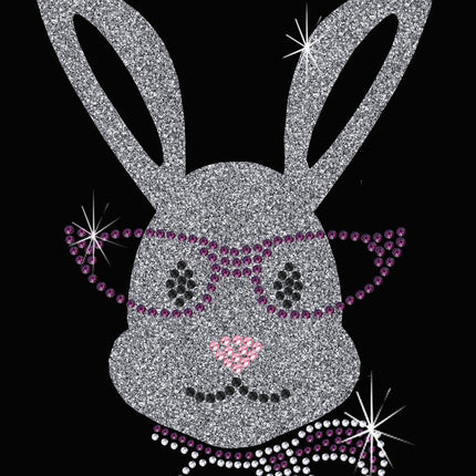 Girl Bunny with Glasses and Bow - Women's Tee