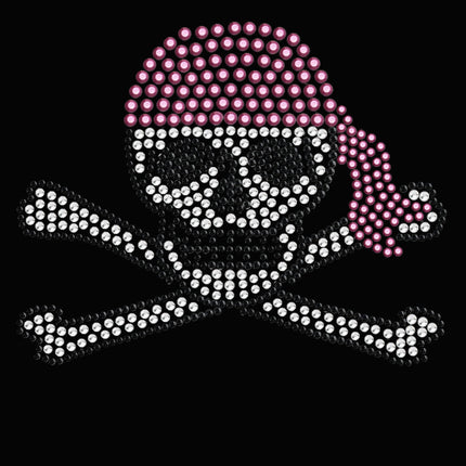 Skull with Pink Bandanna - Women's T-shirt