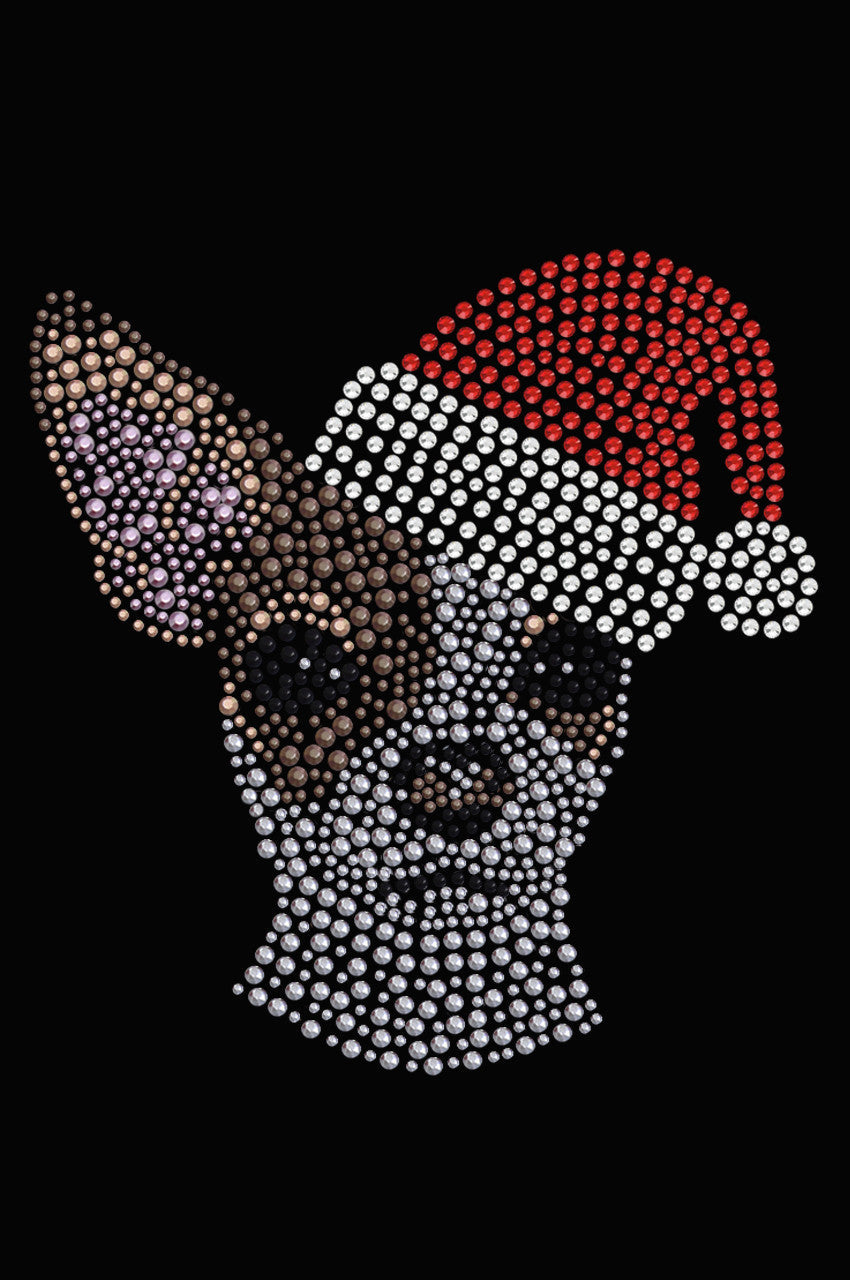 Chihuahua Face with Santa Hat - Bandana