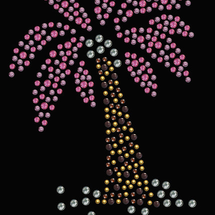 Palm Tree (Pink) - Women's T-shirt