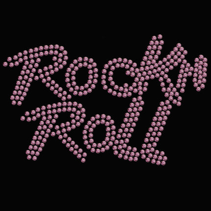 Rock n Roll (Pink Rhinestuds) - Women's T-shirt