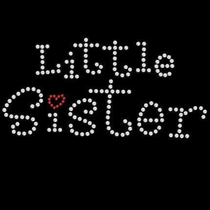 Little Sister with Red Heart - Women's T-shirt