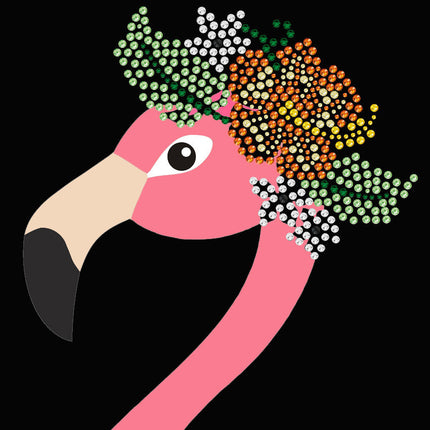 Flamingo with Flowers - Women's Tee