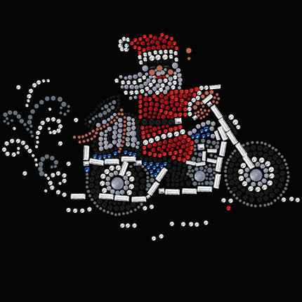 Santa on Motorcycle - Women's Tee