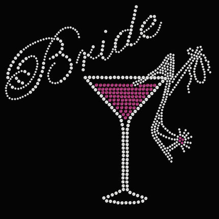 Bride with Drink & High Heel Shoe - Women's T-shirt