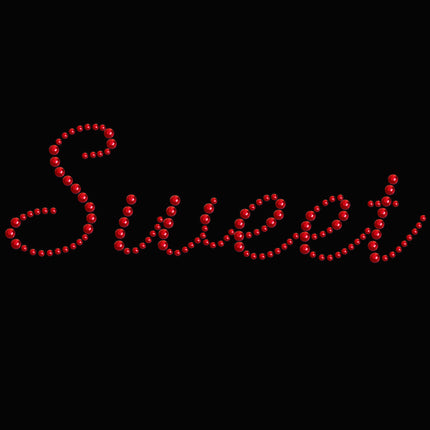 Sweet (Red Rhinestuds) - Women's T-shirt