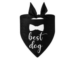 Best Dog Bandana - Black