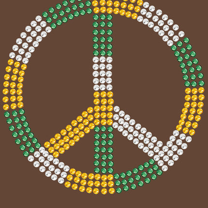 Peace Sign (Green, Gold, & Clear)- Women's T-shirt