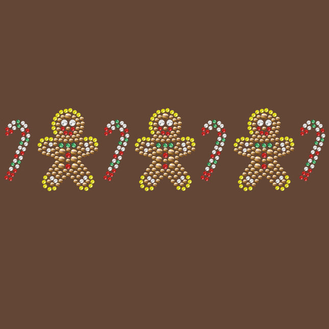 Gingerbread Men & Candy Canes - Women's T-shirt