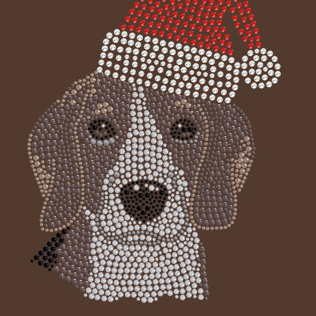 Beagle with Santa Hat - Women's Tee