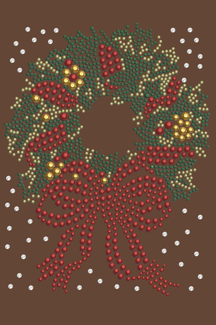 Christmas Wreath - Bandana Brown